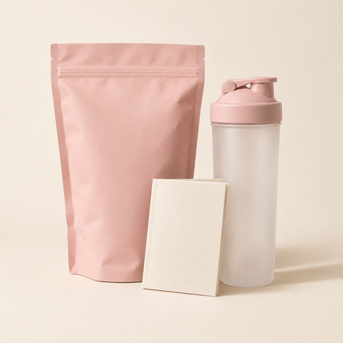 Le pack : sachet de latte coréen, shaker et guide