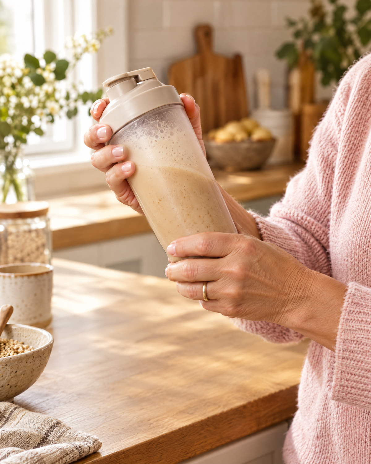 Shaker de latte coréen